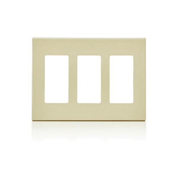 Leviton Wallplates Iv Scrlwp Dec New Design 3G Std Size 80311-SI